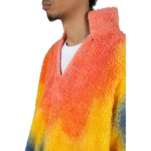 Sweat à capuche Sherpa surdimensionné pour homme, design personnalisé, tendance, chaud, en polaire, tie-dye - Product Image 4