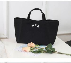 Bolsa de Lona de Gran Capacidad con Estampado HER, Bolsa de Compras Ecológica para Mujer - Product Image 2