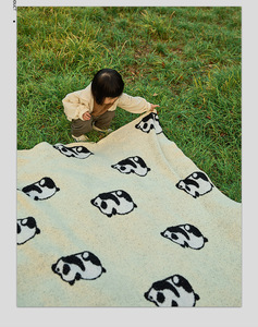 Couverture tricotée de luxe en demi-velours de haute qualité à motif de <span class=keywords><strong>panda</strong></span> de classe A pour enfants adultes décoration de la maison vente en gros - Product Image 4