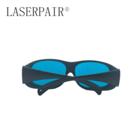 Lunettes de sécurité laser rouge à haute protection OD6+ 620 - 700 nm, lunettes de protection laser rubis pour machine médicale