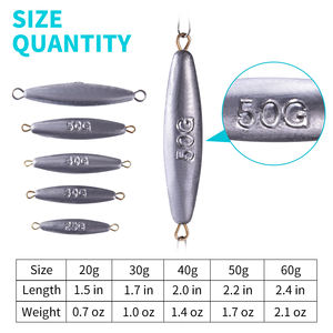 TOPIND Material ABS de alta calidad, plomos de pesca de latón directo y pesas giratorios de plomo recubiertos - Product Image 4