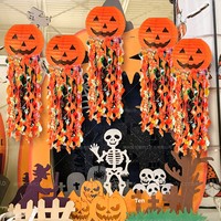 Lanterne en papier artisanale en forme d'alien pour Halloween, décoration suspendue pour fête, ornement festif