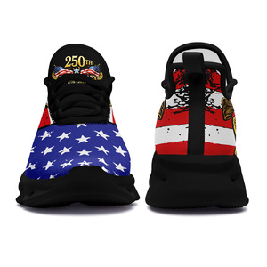 Nouveautés 2026 : Baskets décontractées pour hommes, chaussures à plateforme avec motif drapeau américain pour femmes, vente en gros de chaussures |   FN003-26018026-1 - Product Image 6