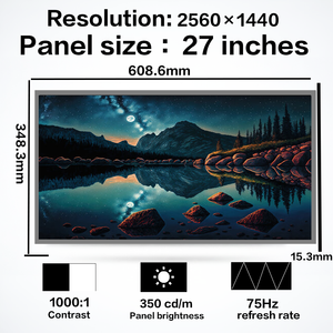 Wholesale 27 Inch QHD 2560x1440 75Hz MV270QHM-N30 LVDS LCD Screen for AIO <b>Monitor</b> Original Panel - Product Image 3