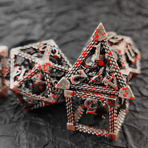 Kim loại DND rỗng xúc xắc đặt coc cthulhu mythos Hội Đồng Quản trị trò chơi xúc xắc RPG rỗng xúc xắc - Product Image 5