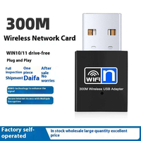 Adaptateur USB sans fil 300 Mbps 2,4 GHz avec antenne, clé réseau sans fil, carte réseau sans fil, adaptateur WLAN pour ordinateurs de bureau et portables