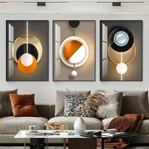Vente en gros de peintures en porcelaine cristal personnalisées Art mural Décoration de luxe Décoration intérieure Peinture <span class=keywords><strong>sur</strong></span> <span class=keywords><strong>verre</strong></span> - Product Image 2