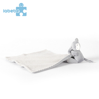 Fabricant vente respirant doux peluche Animal éléphant Design bébé couette bébé couverture de sécurité pour bébé