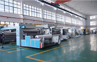 Machine d'impression flexographique CI à quatre couleurs pour tissu non tissé de 2100 mm, machine d'impression flexographique à quatre couleurs pour sacs non tissés, haute vitesse