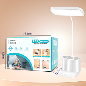 <span class=keywords><strong>Lampe</strong></span> de Bureau Multifonctionnelle <span class=keywords><strong>Rechargeable</strong></span> DEL à Trois Couleurs avec Affichage de Température et Porte-<span class=keywords><strong>Stylo</strong></span>, Idéale pour l'Étude - Product Image 6