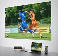 Projecteur à ultra courte focale Triple Laser Google TV WiFi BT Décodeur Vidéo Intelligent Portable pour Home Cinéma