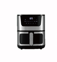 Friteuse à air numérique à double cuve avec grand écran couleur et fenêtre de visualisation, capacités 2.5L, 5.0L, 6.0L, 8L, 9L, 10L, 11L, 12L