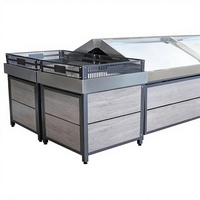 Klantspecifieke kleurstabiele supermarkt fruit- en groentepoedercoating metalen kantoorartikelenwinkel boetiek apotheek gondola schap