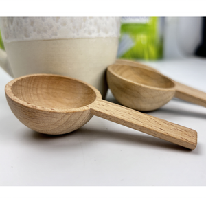 Precio barato Nueva cuchara medidora Utensilio Cucharas Bambú Madera Café Té Polvo Cuchara - Product Image 2