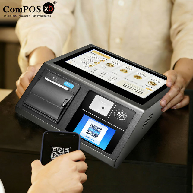 Smart POS Machine WiFi & Bluetooth Cash Register Touch 11.6inch Screen Dual Screen Android POS Terminal POS Systems