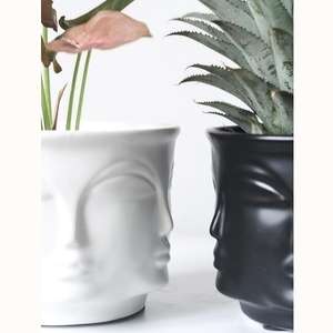 Fiore Piante in vaso giardino di casa Testa Fioriera macetero Viso Fioriere vasi per fiori decorativi <span class=keywords><strong>cactus</strong></span> succulente plantenpot vasi - Product Image 5