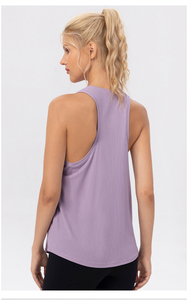 Chaleco de Yoga Fresco de Verano para Mujer, Transpirable, de Alta Elasticidad, Sin Mangas, Top Deportivo Holgado para Correr, Gimnasio, Yoga - Product Image 2
