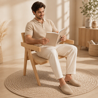 Chaise en bambou durable, moderne, confortable, saine, sans formaldéhyde, pour jardin, salle à manger, fauteuil portable, école, extérieur, chambre, hôtel
