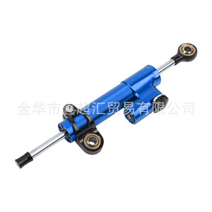 Zuqing Motorcycle Steering Damper 256.5mm CNC Universal Performance Modification Black Red Blue <b>Titanium</b> Color - Product Image 3