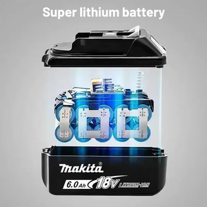Batería de Repuesto de Iones de Litio de 18V para Herramientas Eléctricas <span class=keywords><strong>Makita</strong></span> BL1815 <span class=keywords><strong>BL1820</strong></span> BL1830 BL1840 BL1850 BL1860 LXT - Product Image 2