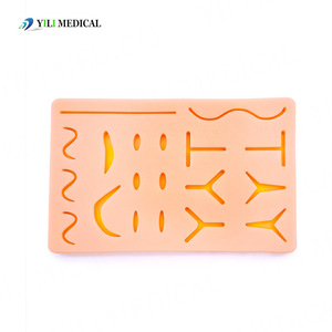 Matériel pédagogique médical, plaies simulées, coussinets de peau en silicone pour la suture, modules d'entraînement à la suture, commerce transfrontalier. - Product Image 1