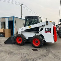 Bobcat S220 Skid Steer Loader Bekas Mini Otomatis dengan Harga Murah