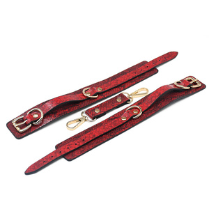 Esposas <span class=keywords><strong>de</strong></span> cuero Sexo Tobillo Cuff Fetish Restricciones Bondage Gear Pulsera BDSM Mujer Erótico Adulto Cosplay Juguetes Parejas Legcuffs - Product Image 6