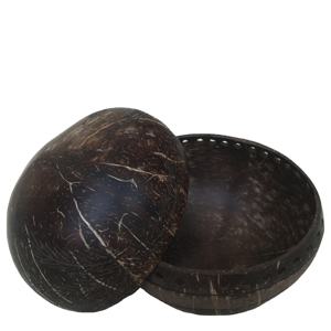 Bol en noix de coco authentique vietnamien sculpté à la main, sans danger pour les aliments, écologique, vaisselle pour café végétalien, approvisionnement direct - Product Image 3