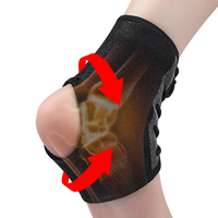 Attelle de cheville à compression réglable avec pressurisation et soutien