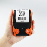 Mini Impresora Térmica Portátil de Recibos, Impresora de Etiquetas Inalámbrica Bluetooth de Alta Velocidad de 58 mm, Interfaz Serial, Impresión Térmica