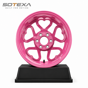 Rines Forjados SOTEXA de 17 18 19 20 21 22 Pulgadas con Diseño de Corazón, Color Rosa <span class=keywords><strong>Barbie</strong></span>, Borde Mecanizado, Compatibles con Porsche, Tank, Mercedes 5x112 5x130 6x139.7 - Product Image 3