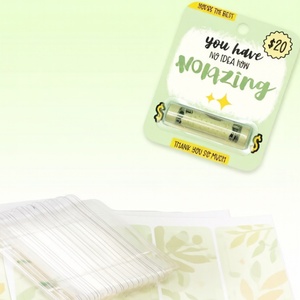 Funda Autoadhesiva para Tarjetas de Dinero, Cubierta de Plástico Transparente, Envase Tipo Blíster para Bálsamo Labial - Product Image 6