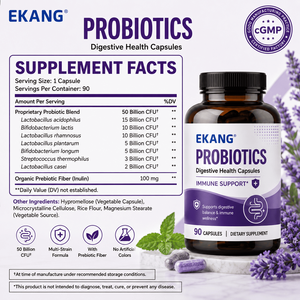 Probiotiques fabriqués aux États-Unis, capsules pour la santé digestive, soutien immunitaire, équilibre intestinal quotidien, complément alimentaire, 90 capsules - Product Image 2