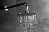 Pommeau de douche cascade rond en acier inoxydable 304 à fonction unique Pommeau de douche pluie de plafond avec bec de robinet de salle de bain inverseur