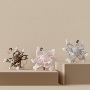 HEORSHE Nouveau Lanceur <span class=keywords><strong>Anneau</strong></span> <span class=keywords><strong>de</strong></span> <span class=keywords><strong>Dentition</strong></span> Galaxie en Silicone 100% Alimentaire, Jouet Bébé Doux pour la Poussée Dentaire, Nouveau <span class=keywords><strong>Anneau</strong></span> <span class=keywords><strong>de</strong></span> <span class=keywords><strong>Dentition</strong></span> Bébé - Product Image 2