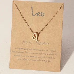 Collana RINHOO con 12 Segni Zodiacali per Donne, Ciondolo con 12 Costellazioni, Gioiello di Compleanno con Confezione Regalo in Cartoncino - Product Image 6