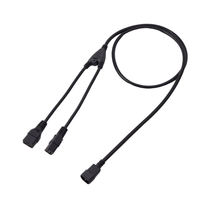 Câble Répartiteur d'Alimentation C14 vers Double C19 IEC 320, Câble de Branchement Haute Puissance pour Serveur PDU, Cordon Répartiteur de Type Y Premium