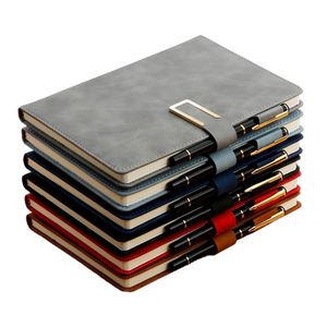 Wholesale Business Style School Learning Magnetic Buckle Paperback Silk Screen Printed Plastic <b>Notepad</b> <b>A5</b> Hardcover Journal - Product Image 1