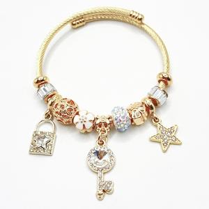 Clé en argent entièrement ornée <span class=keywords><strong>de</strong></span> strass, collier perlé avec motifs note <span class=keywords><strong>de</strong></span> <span class=keywords><strong>musique</strong></span>, étoile, cœur, bijoux <span class=keywords><strong>de</strong></span> couple <span class=keywords><strong>de</strong></span> niche en gros - Product Image 3