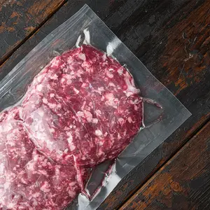 Wholesale 3-Side Seal Vacuum Storage Bag For Food Meat Seafood Packaging