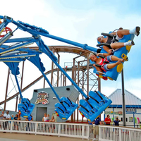 Manège de parc d'attractions extérieur : Tour de balançoire rotative, chaise volante, équipement d'attraction pour aire de jeux de type familial
