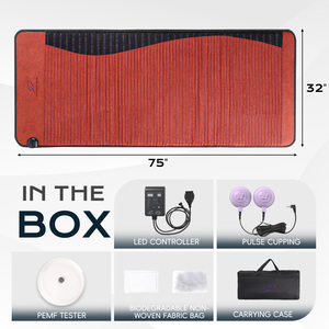 Luxuryade D190 Bio Pemf Infrarood Therapie <span class=keywords><strong>Mat</strong></span> Kristallen Verwarming Toermalijn Amethist Massage <span class=keywords><strong>Mat</strong></span> Body Massage Matress - Product Image 5