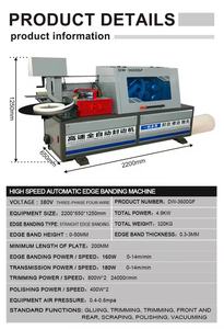 Máquina Automática para Enchapar Cantos de PVC DW3600, con Funciones de Encolado, Raspado y Limpieza, Motor de Alta Potencia para Trabajos en Madera, Melamina y Tableros MDF - Product Image 4