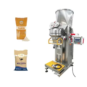 Máquina de envasado de leche en polvo, envasadora semiautomática de doble barrena, 25kg