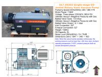 Pompe à vide rotative à palettes 7,5 kW DLT.V0302 – Pompe industrielle pour dégazage sous vide et processus de thermoformage