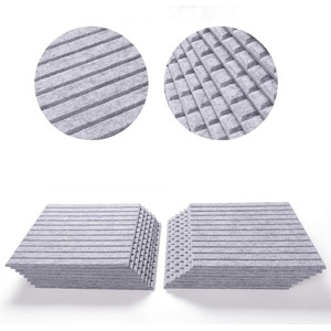 Paneles Acústicos Modernos de Poliéster Curvos Pintables en Blanco para Estudio Musical, Gimnasios y Exteriores - Product Image 4