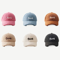 Casquette de Baseball d'Hiver Fourrée en Laine Chaude avec Logo Brodé 3D Personnalisé