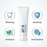 Dentifrice Herbal Blanchissant Personnalisé en Usine, Anti-Caries, Sans Fluorure, à la Niacinamide, à l'Essence Violette, à l'Hydroxyapatite et au Charbon de Bambou