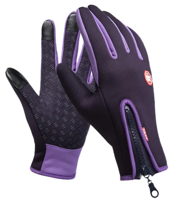 Winter gloves riding thickened full-finger cycling gloves windproof and warm sports waterproof touch screen plus velvet cold