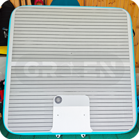 Plate-forme gonflable solide avec échelle en acier inoxydable quai flottant gonflable de taille personnalisée pour les vacances en famille de yoga